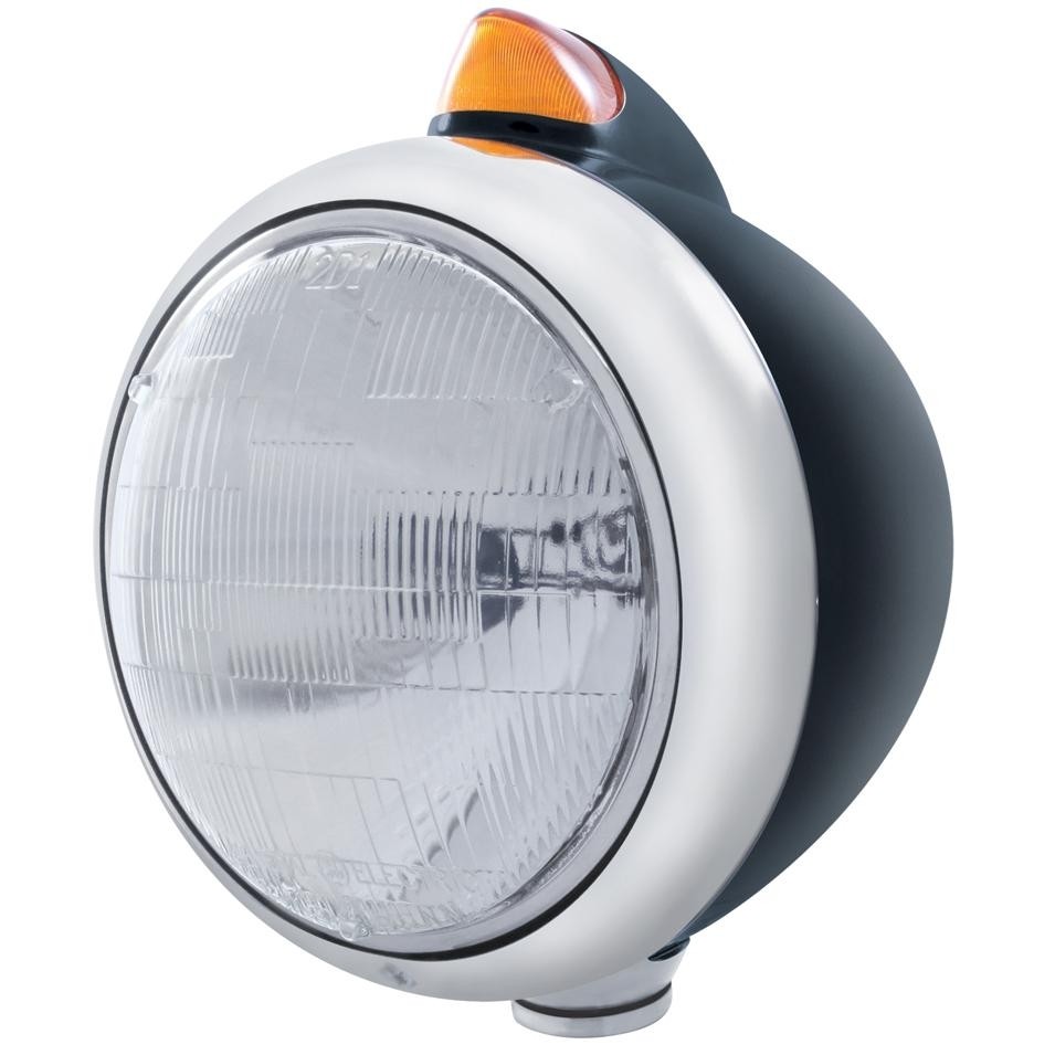 Guide Headlight 6014 Bulb & Dual Function Turn Signal - Amber LED/Amber Lens