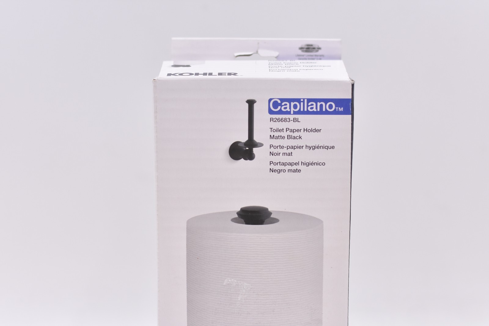 Kholer Capilano Toilet Paper Holder - Matte Black Finish