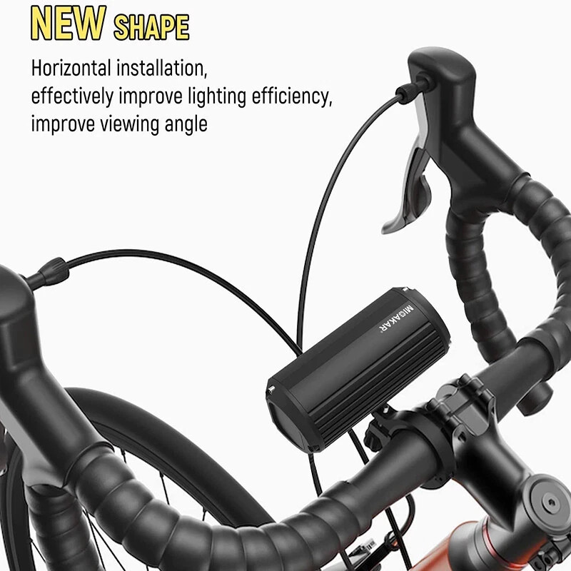 Waterproof 3LED Bike Light USB Rechargeable Super Bright Bicycle Front Headlight