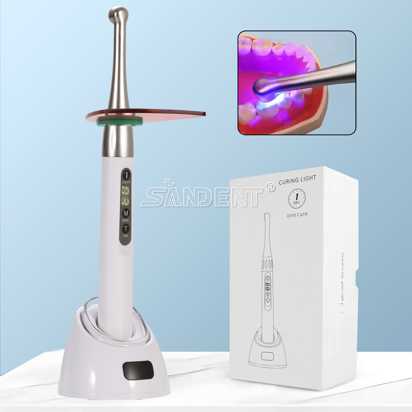 Woodpecker Style Dental iLed Max 1 Second Curing Light LED Curing Lamp 2600mw/cm