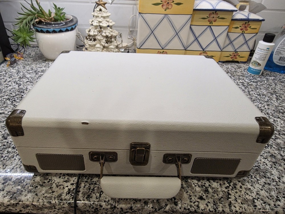 Crosley Portable Record Player (CR8005E-WS), White