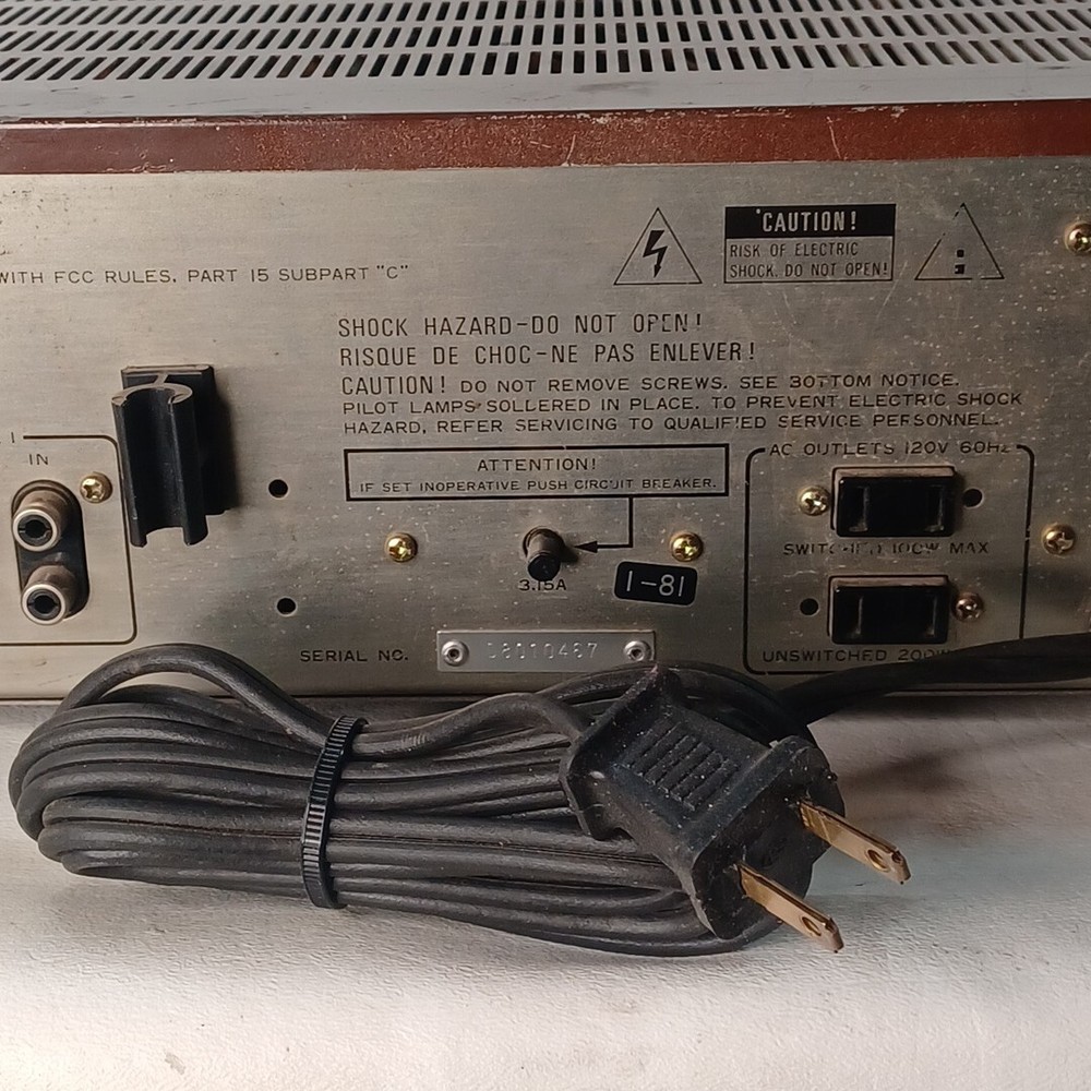 NIKKO NR-800 Receiver Silver, Tested & Working