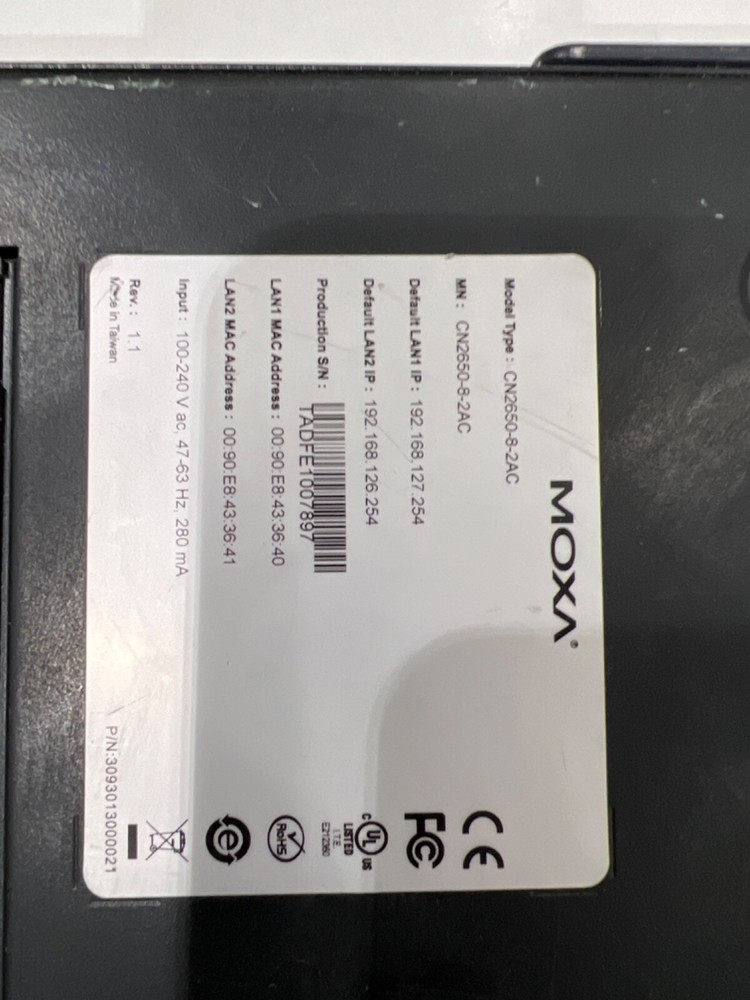 MOXA CN2650-8-2AC Terminal Server