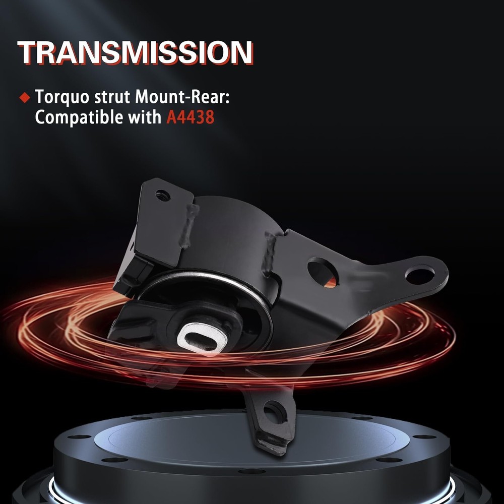 Engine Motor and Transmission Mount Kit Compatible with 2014 2015 2016 Mazda ...