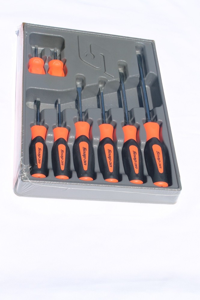 Snap on Soft Grip Combination Orange Screwdriver Set SGDX80B0