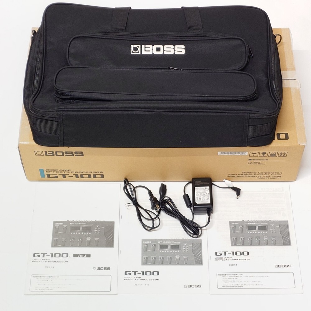 Boss GT-100 ver.2 Multi-Effects Processor Guitar Effect Pedal w/case, box Tested