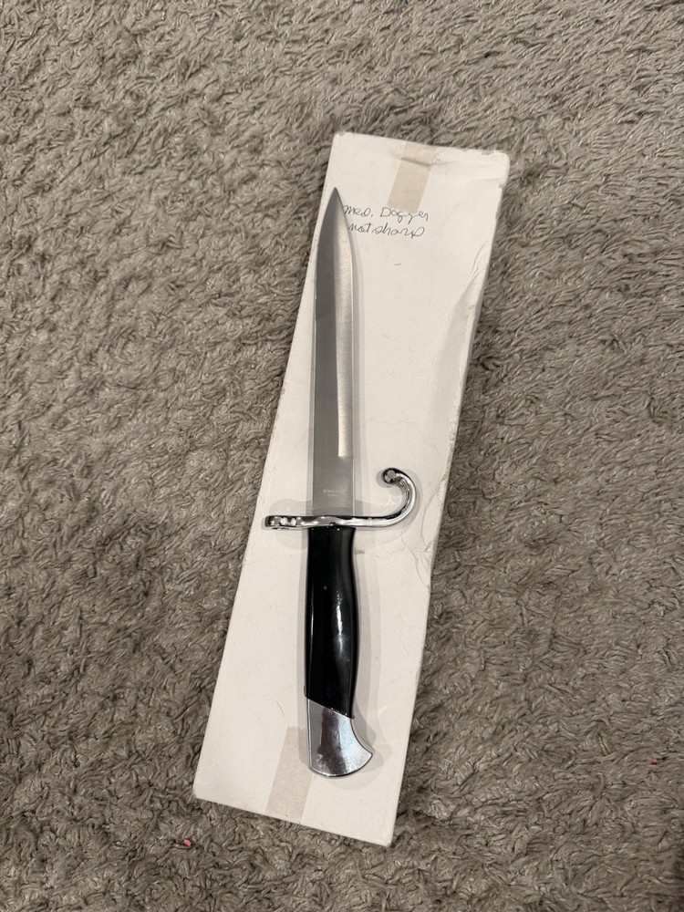 Medieval Dagger Replica w/ Sheath – Decorative Display Knife – Unsharpened