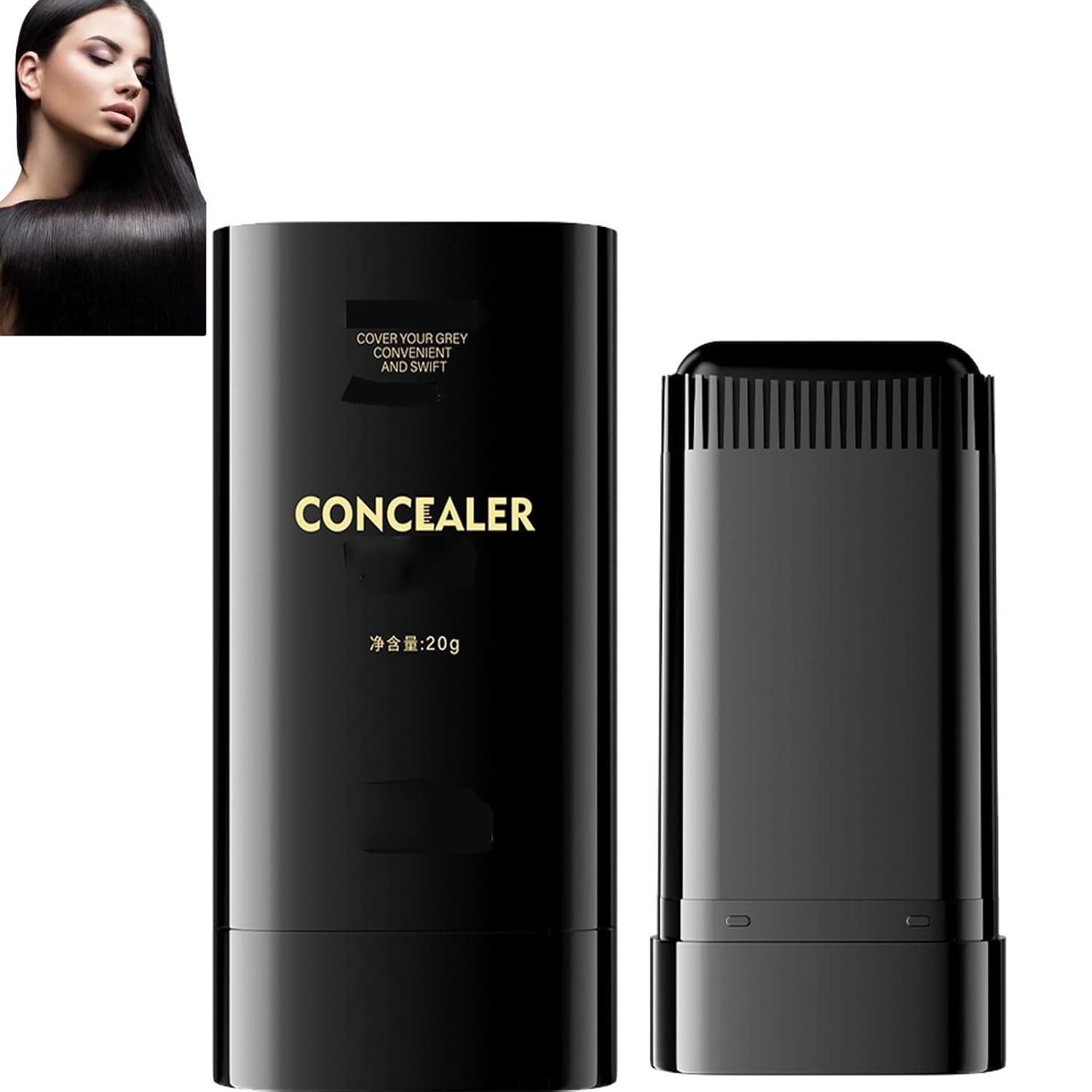 2-in-1 Hair Dye Stick Comb Hairdressing Stick Wand Dye Tool Sweat-Proof Touchup