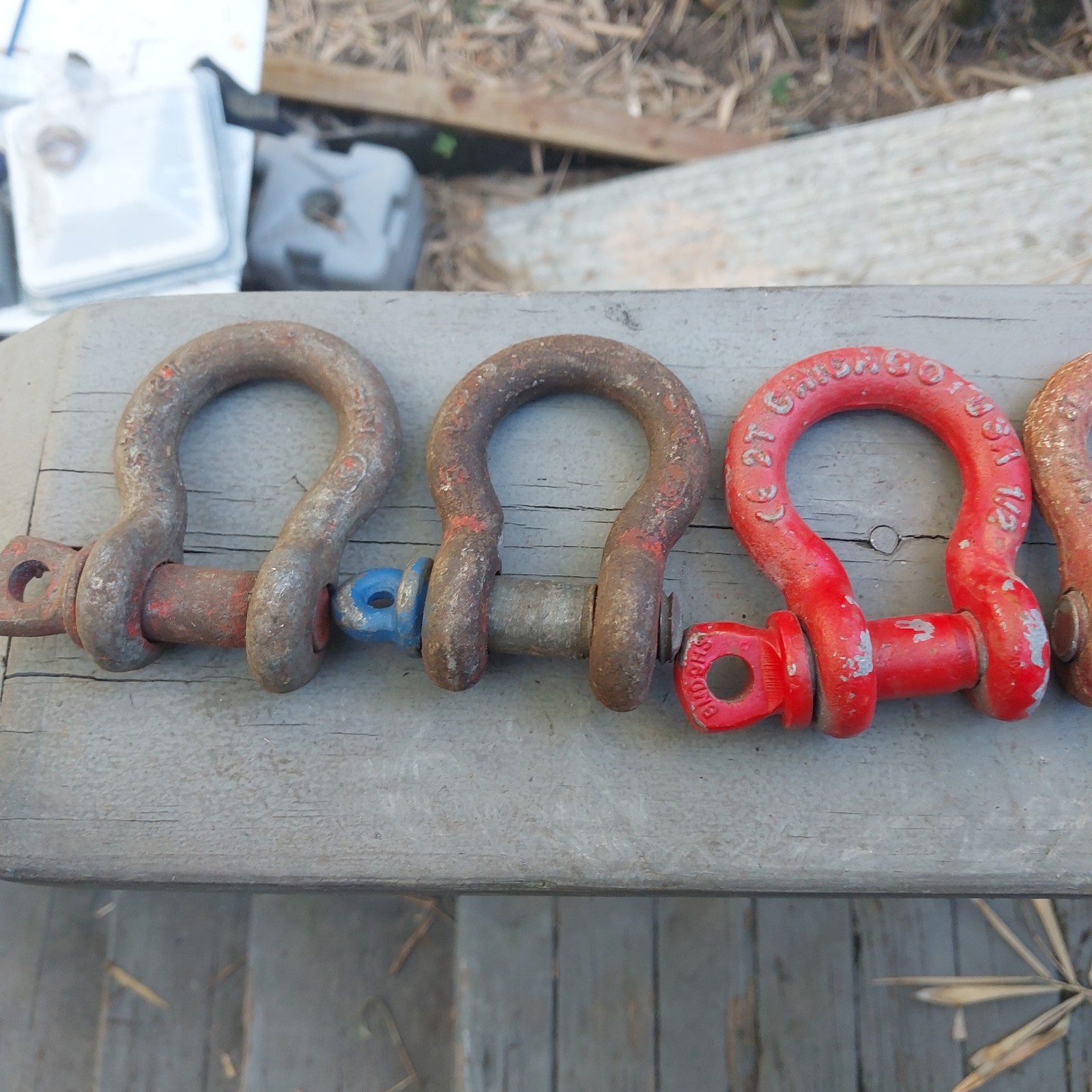 14 Screw Anchor Shackles Some Marked Japan Clevis U.S. NAVY SHIP SALVAGE