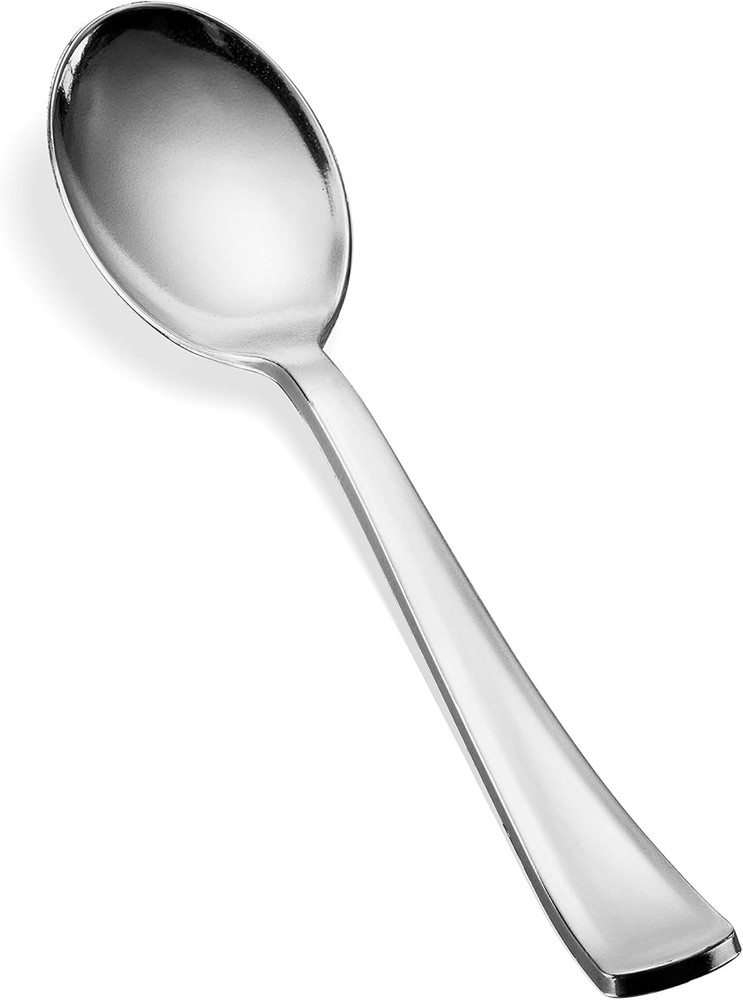 400 Plastic Silverware Set - Silver Cutlery Set - Disposable Flatware Set - 2...