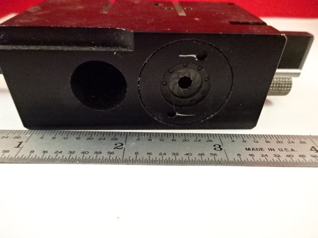 MICROSCOPE PART FILTER SLIDE IRIS DIAPHRAGM LEITZ GERMANY OPTICS AS IS #X9-A-55B