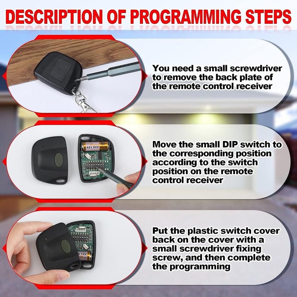 10 Digi-Code 5012 on/off MultiCode Switch 310MHz Garage Remote For Stanley 1050