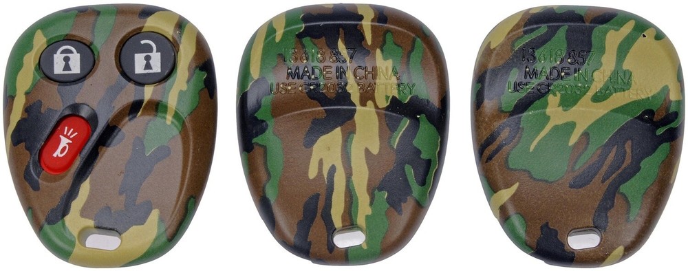 Dorman 13618GNC Keyless Remote Case Replacement Green Camouflage