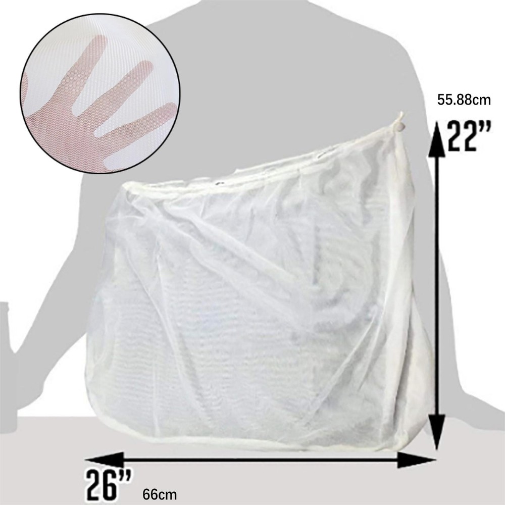 Extra Large Drawstring Filter Mesh Cloth Bag For Beer Fruit Cider Grape Brewing