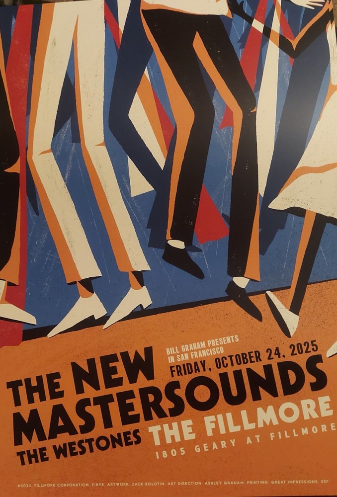 Mint The New Mastersounds Fillmore Posterr 2025