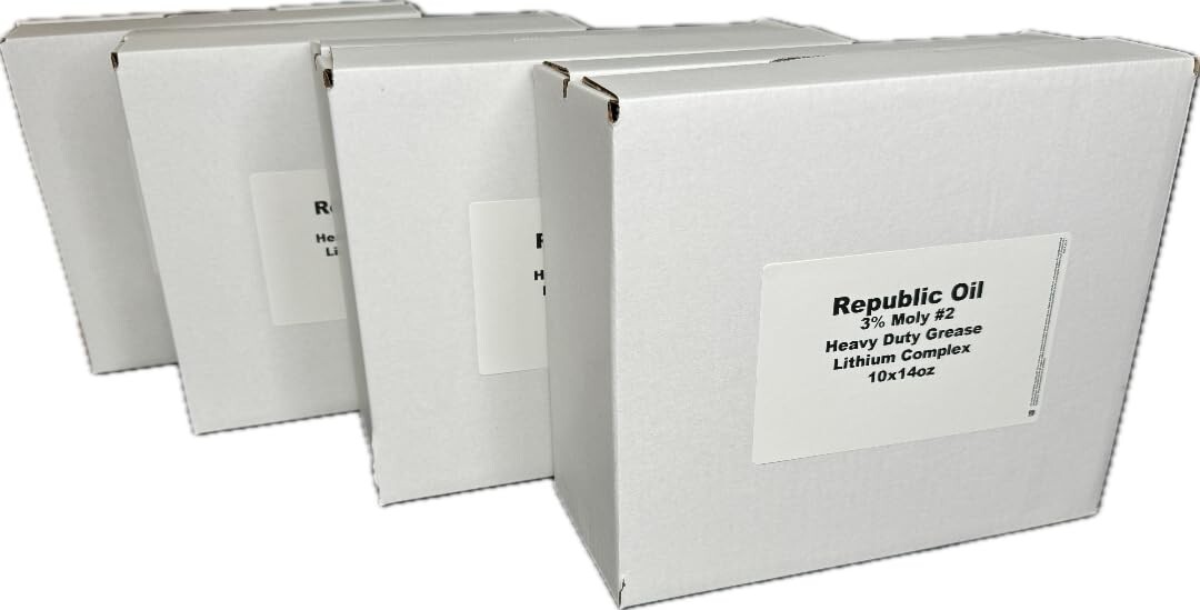 4 Boxes / 40 Tubes Premium 3% Moly #2 EP2 Heavy Duty Grease RO3M240T
