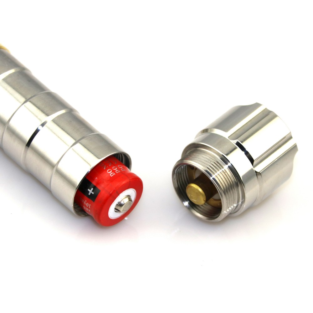 Adjustable Focus Blue Laser Pointer Visible Beam Light w/ Star Caps Glasses Box