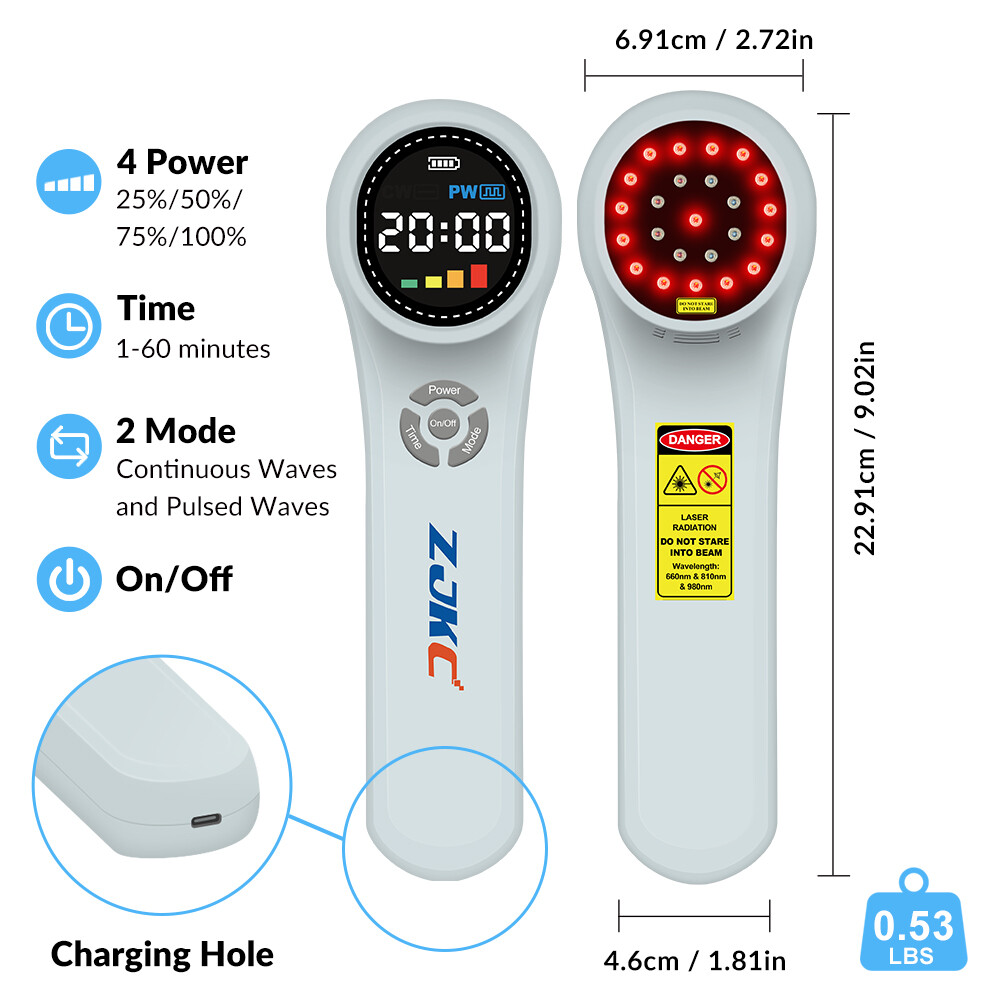 1760mW Cold Laser Therapy Device Pain Relief LLLT Soft Red Light Lazer Treatment