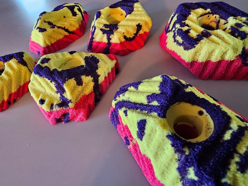 CUSTOM Rock Climbing Hold set Made to Order, Grooved Knobs 100% Unique Pour Set
