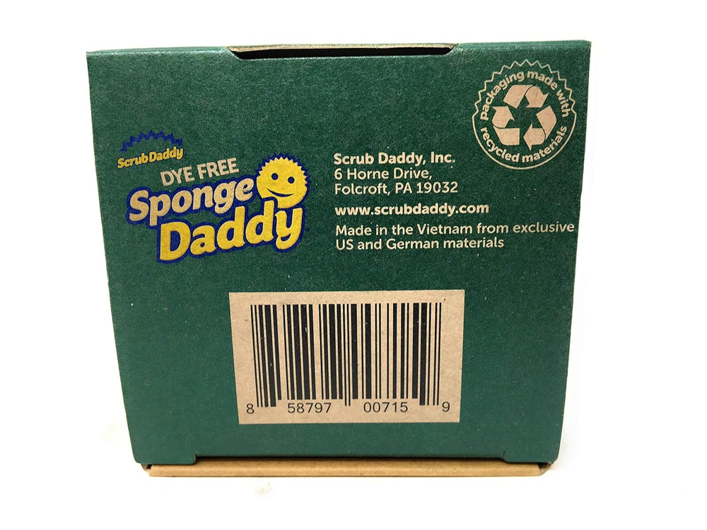 Scrub Daddy Dye-Free Sponge Set, 3 Count