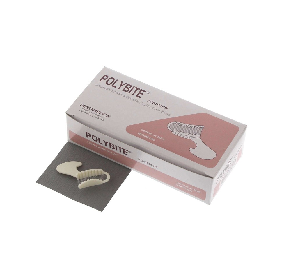 200pcs DentAmerica Polybite Disposable Impression Bite Trays–Posterior