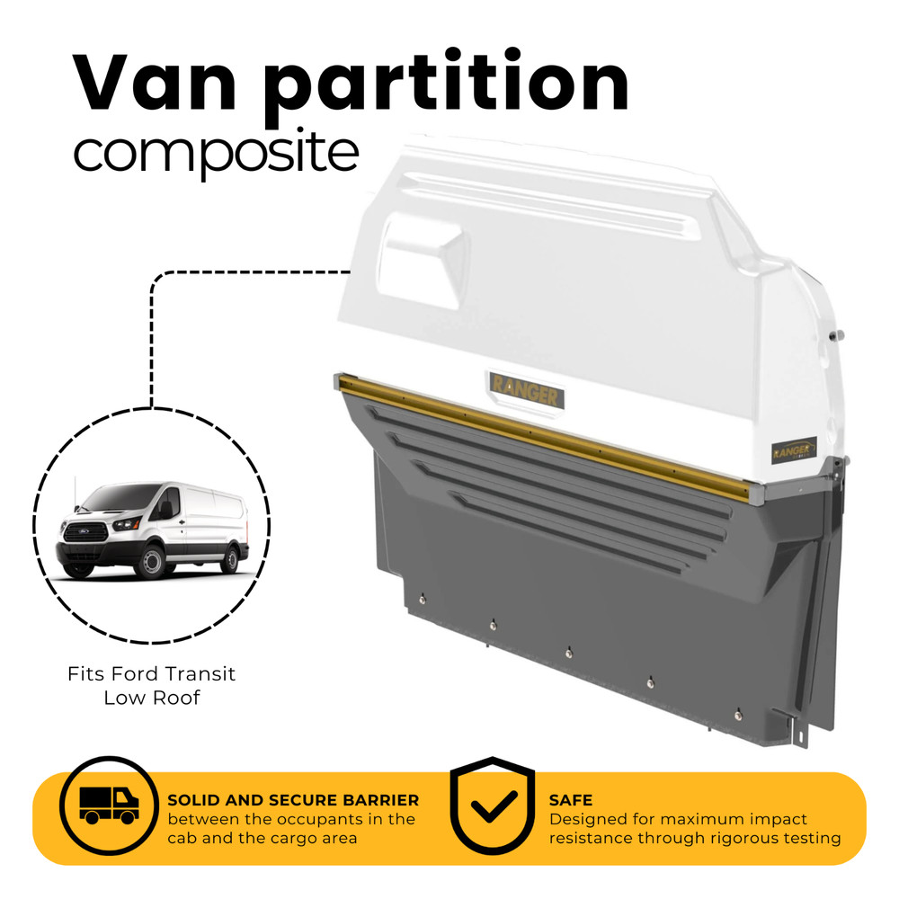 Max View Composite Van Partition – For Ford Transit LR Cargo Area | 3320-FTL