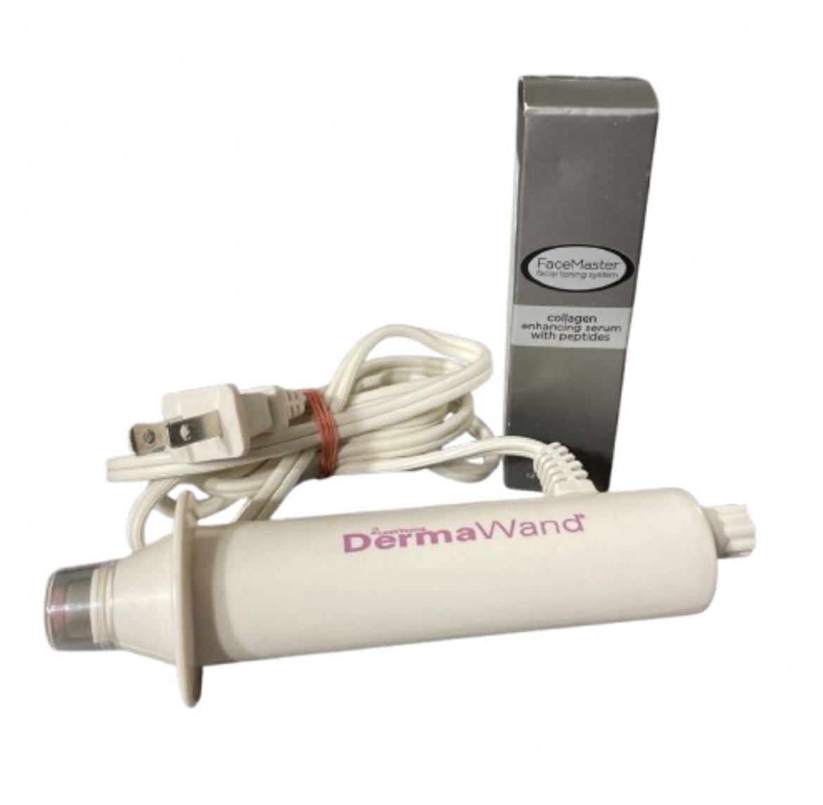 DermaWand High Frequency Facial Device + FaceMaster Peptide Serum Sealed