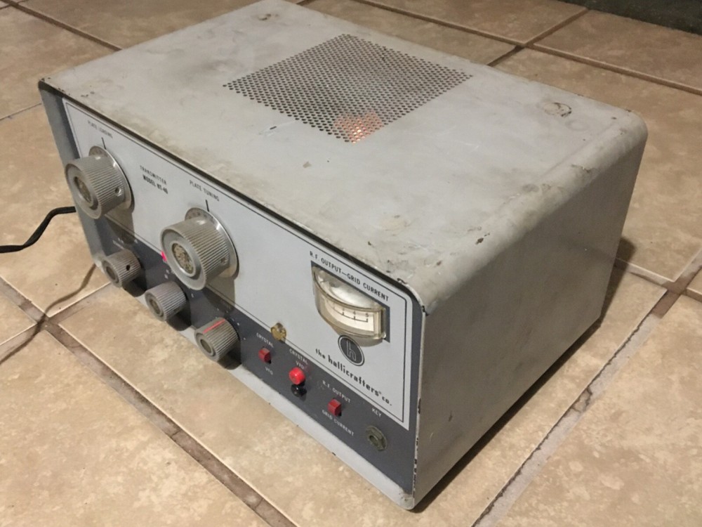 Hallicrafters HT-40 Tube Ham Radio Transmitter Tested Used