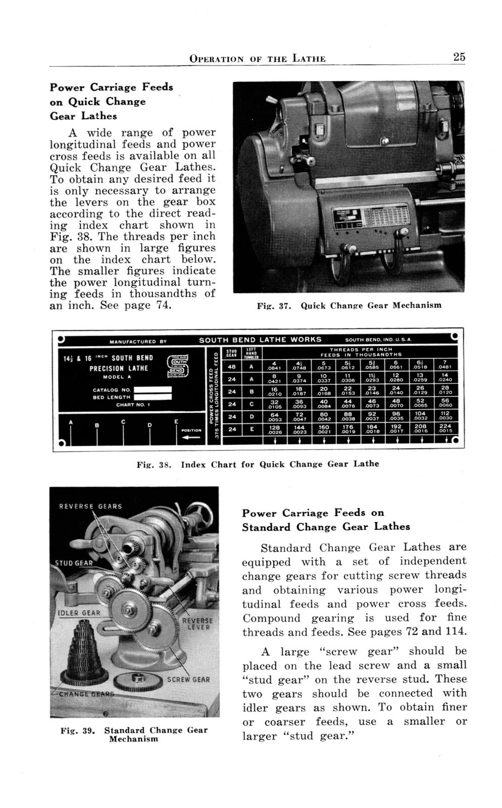 Southbend 10", 13", 14-1/2" 16" & 16-24" Lathe Operation & Parts Manual #1888