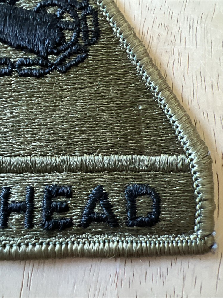 US Army 3rd Armored Division subdued, merrowed edge Patch