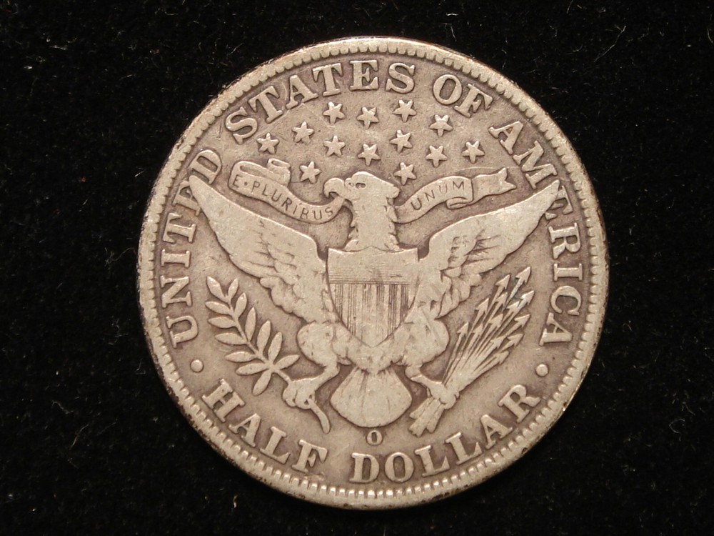 1908-O Barber Silver Half Dollar F-VF