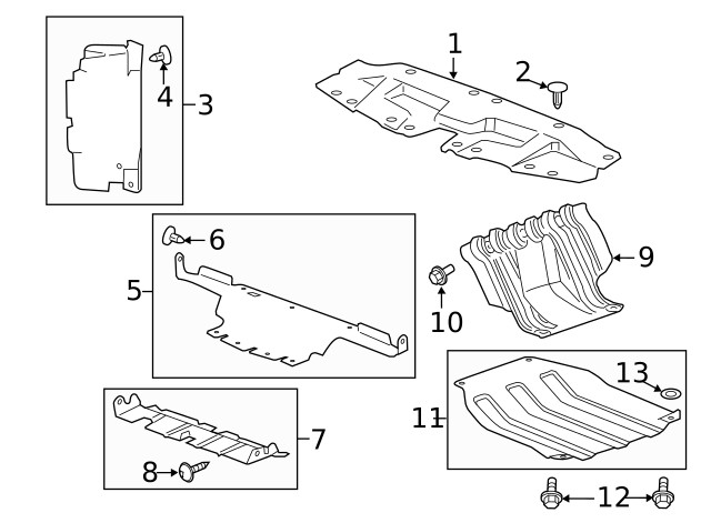 Genuine GM Engine Splash Shield 84061009