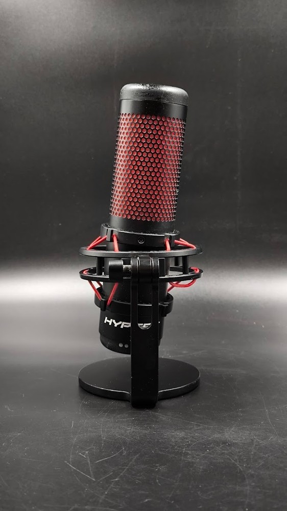 HyperX QuadCast Microphone Used Working Black/Red