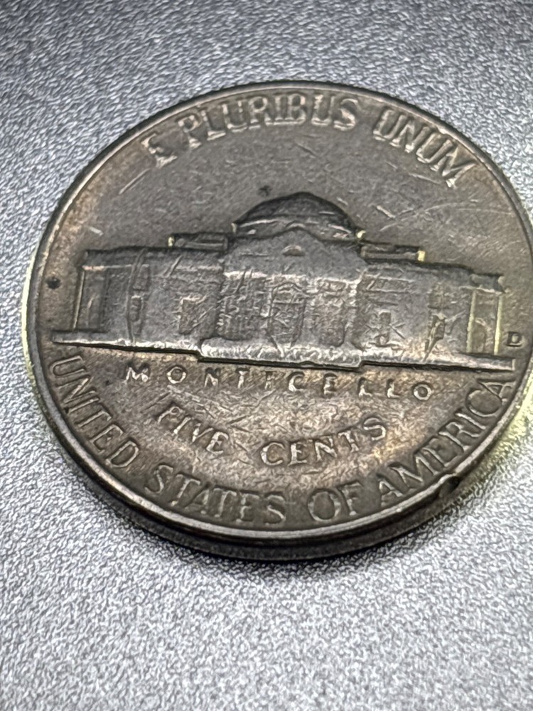 1964 Nickel D Mint Mark on REVERSE