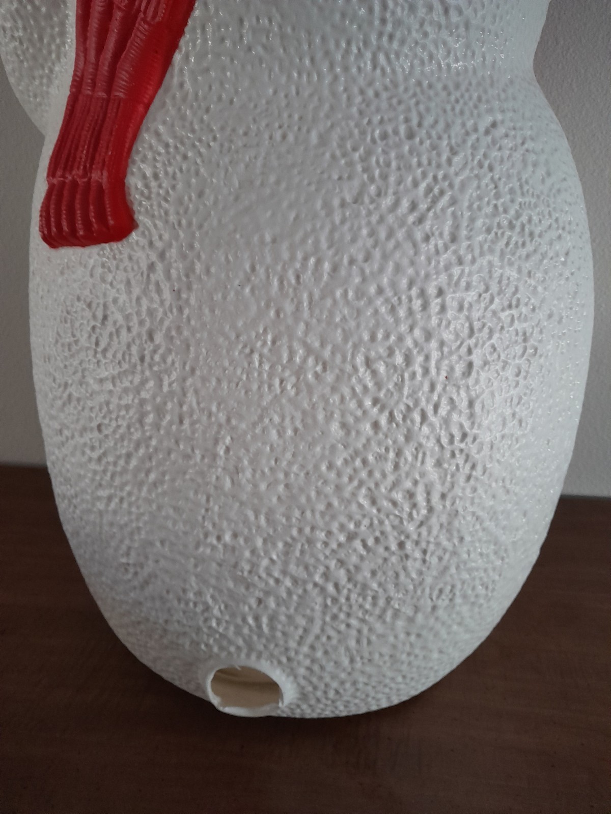 Vintage 2000 TPI Christmas Lighted Snowman with Sled Blow Mold 40" Tall READ