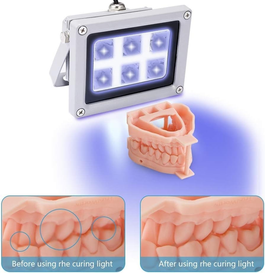 3D Printer UV Resin Curing Light with 360° Solar Turntable - Quick & Efficient