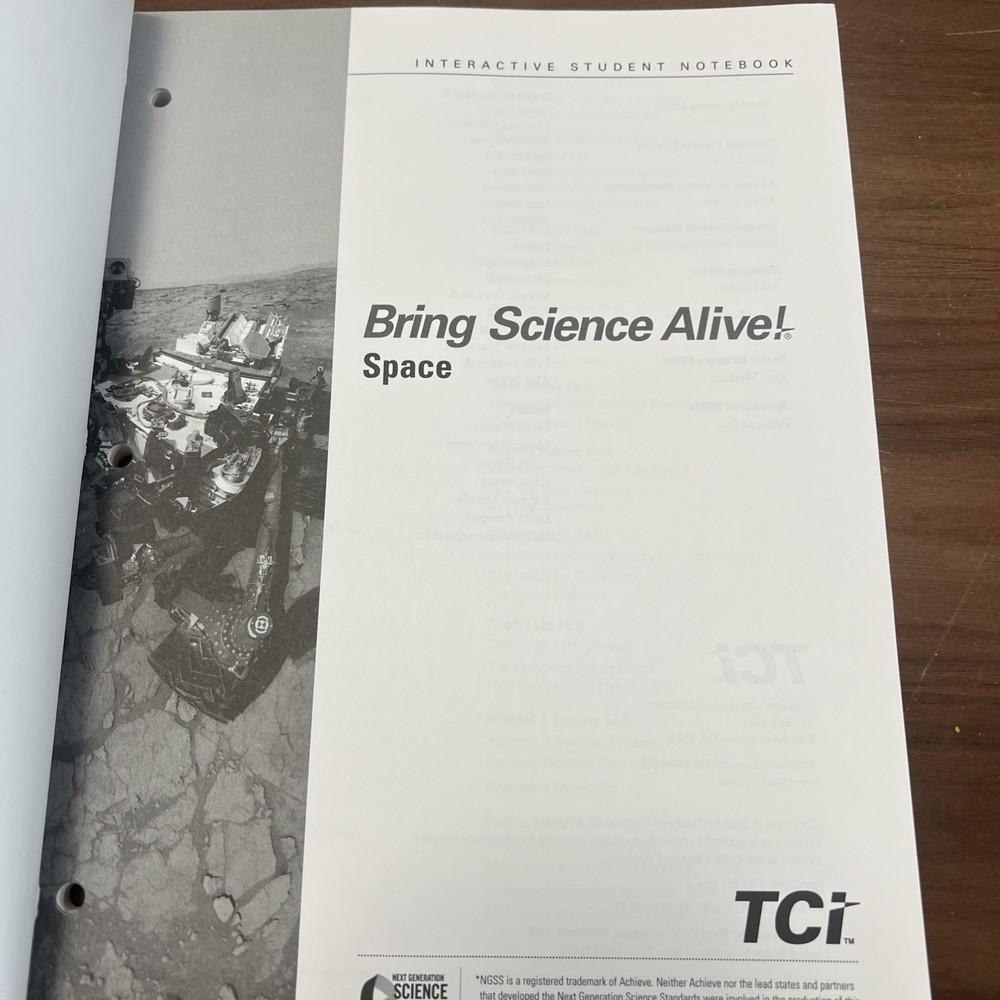 Interactive Student Notebook Bring Science Alive! Space