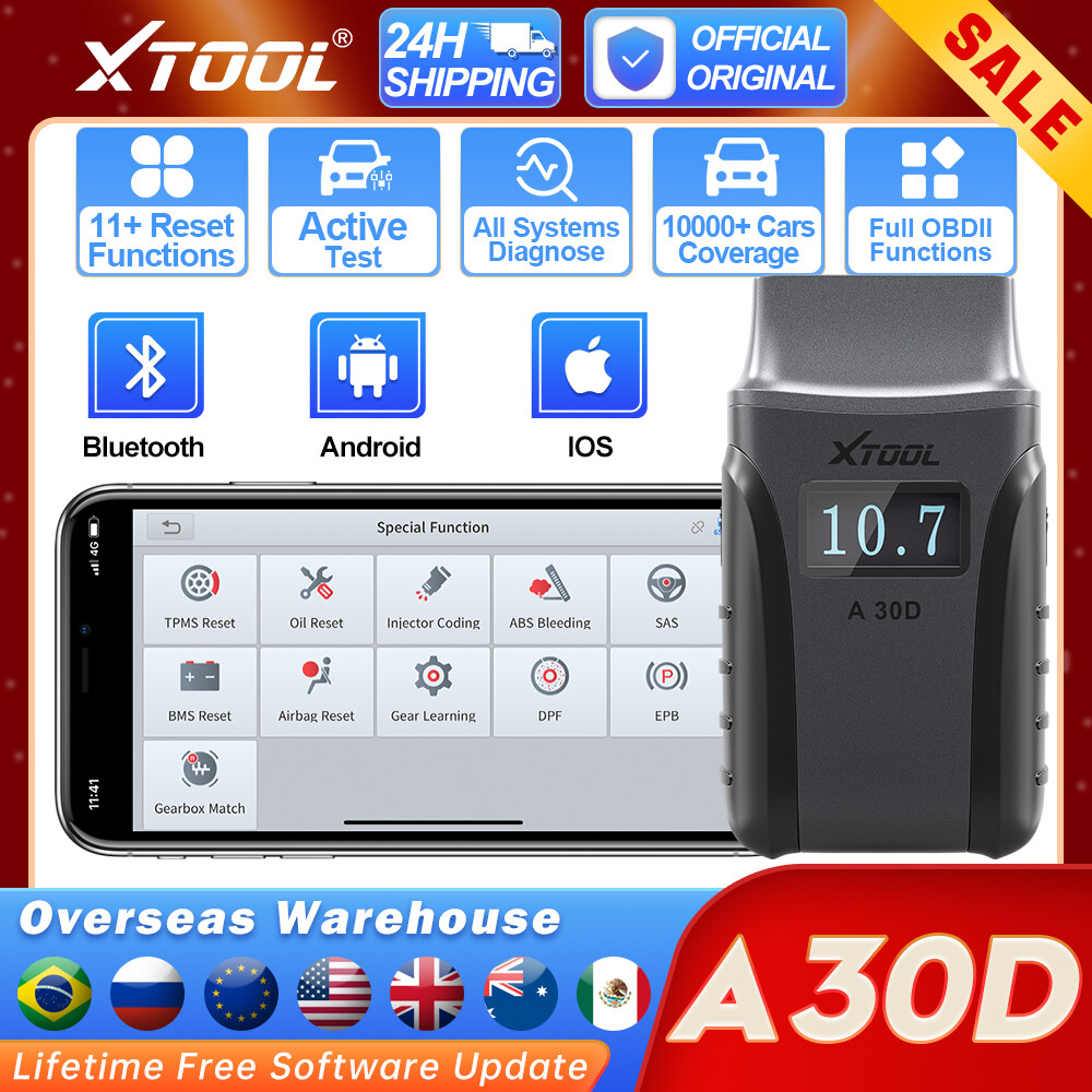 XTOOL 2025 A30D OBD2 Scanner Full System Diagnostic Bi-directional Code Reader