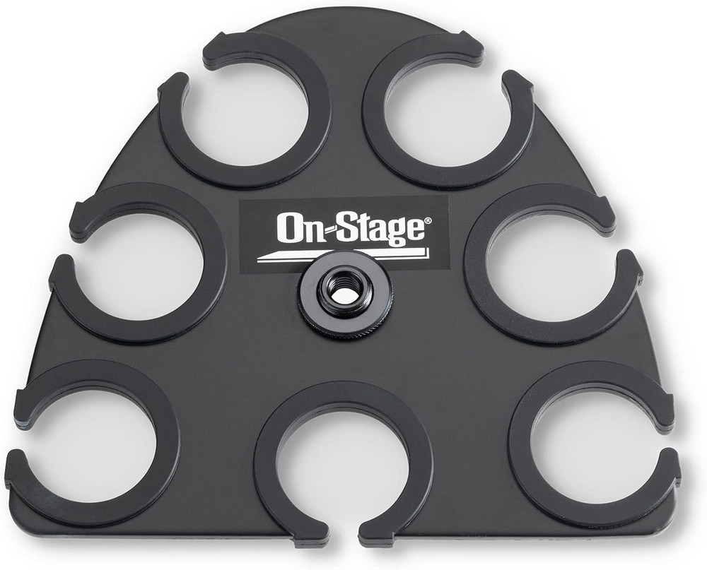 On-Stage MS7325 Stackable Microphone Stand and On-Stage MSA2700 Multi-Mic Holder