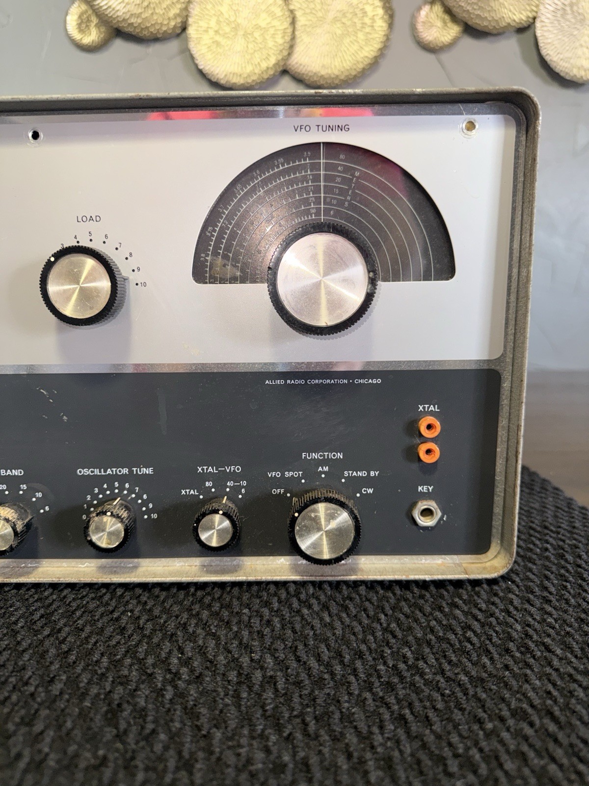 Knight T-150A Mono Band Ham Radio Transmitter AM CW Gray