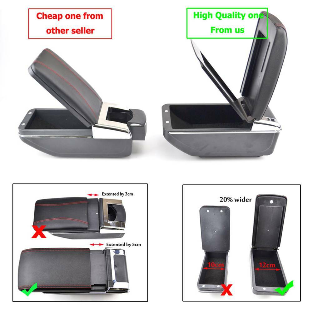 For Mazda CX-3 2015-2018 Dual Layer Armrest Center Console For Storage Box