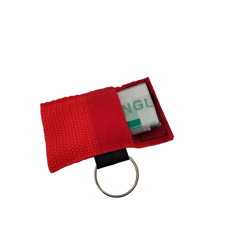 1000pcs CPR Mask 30:2 Face Shield Keyring Emergency Kit CPR Face Shields Red