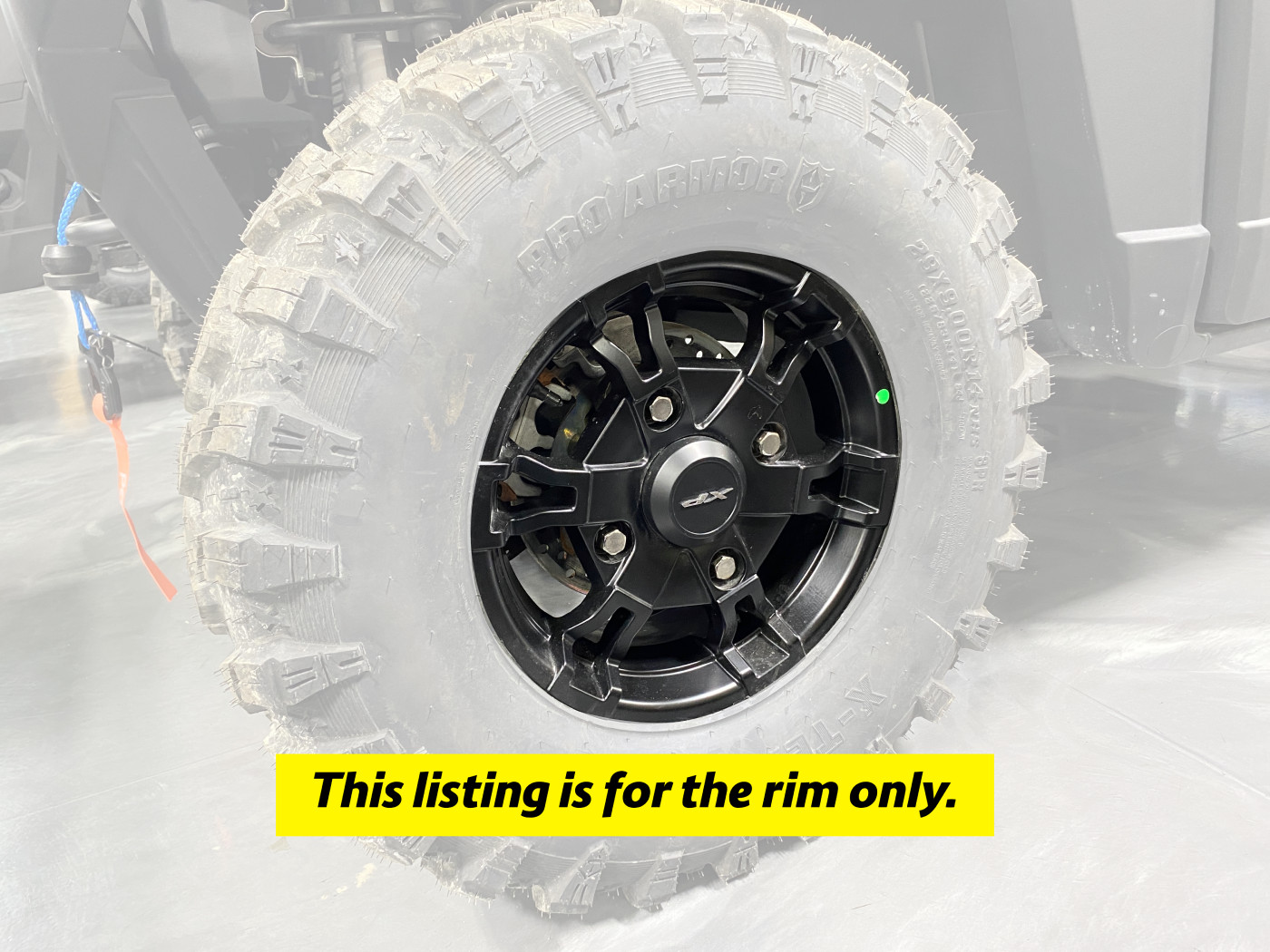 2022-2025 Polaris Ranger XP 1000 OEM Black Front Rim Wheel 1525247-458