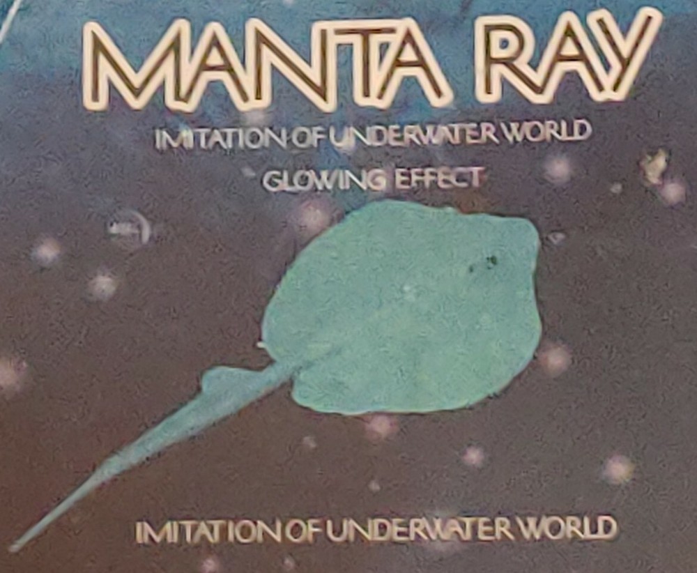 (2) "Manta Ray" Glowing Underwater Decorative Stingray