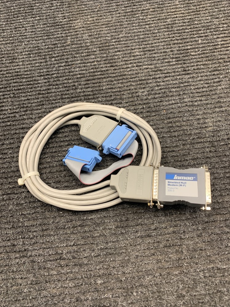 Used Inmac 336-3 Shielded Null Modem (M-F) with cable BC22D-10