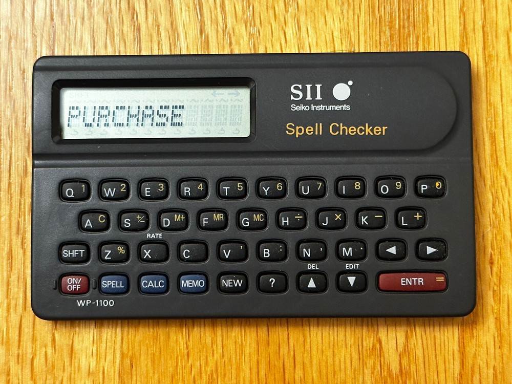Seiko Instruments SII Spell Checker WP 1100
