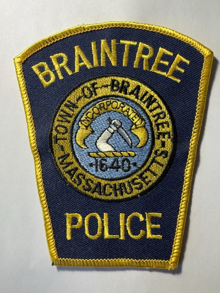 Braintree Massachusetts Police Patch