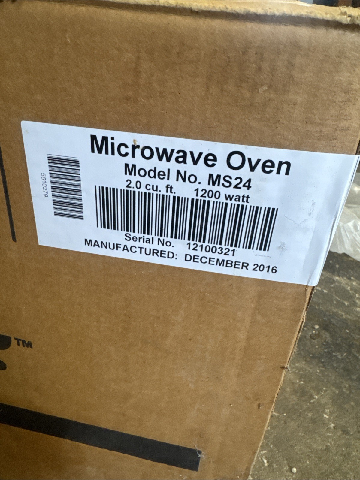 Wolf 24 inch microwave. Model# MS24. Brand new older stock