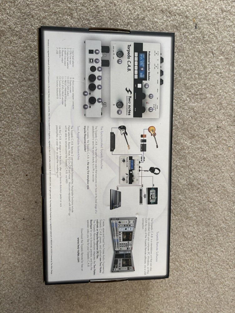 Two Notes Torpedo C.A.B. Professional Speaker Simulator Pedal