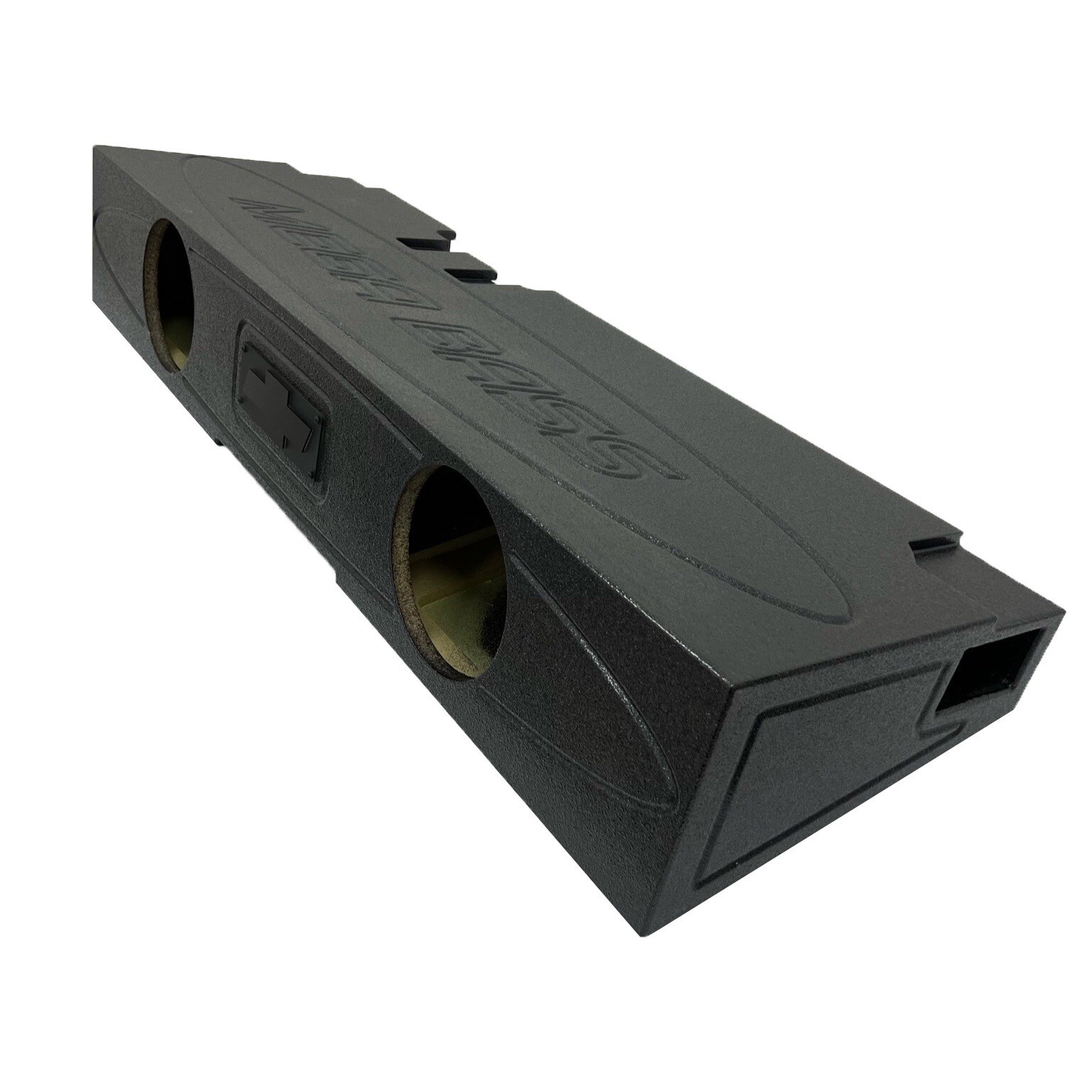 Silverado Sierra 14-18 Crew Cab Subwoofer Box Enclosure 2x8 Ported Front Fire